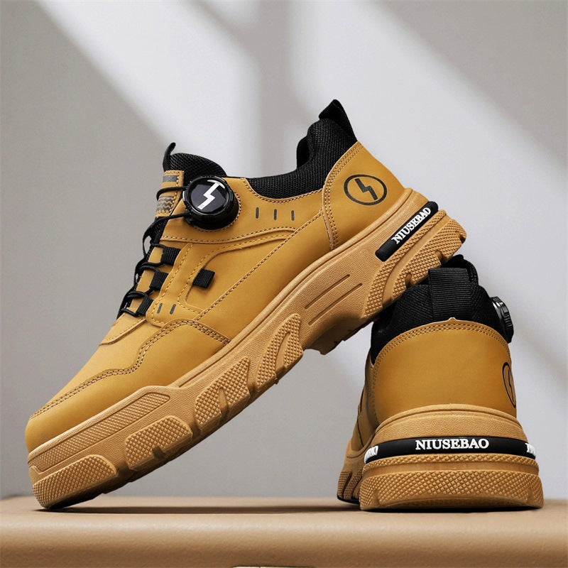 Women's sporty sneakers with innovative quick-lacing system and non-slip sole