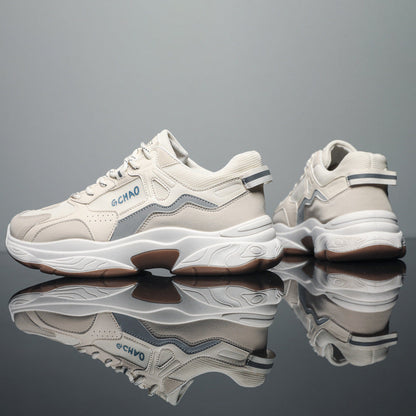 Ladies sporty sneakers with cushioned sole and breathable upper edge