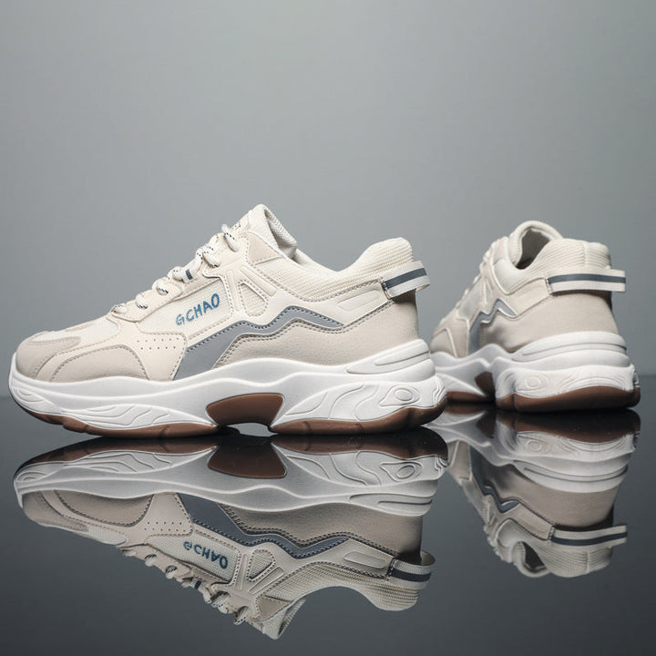 Women's sports shoes with breathable inserts and flexible sole