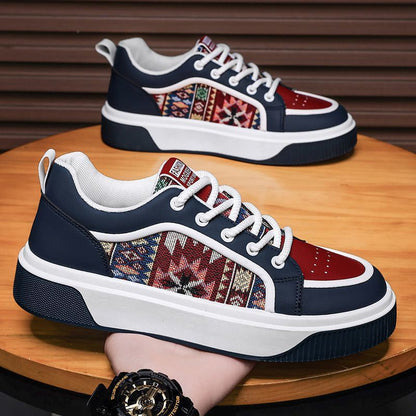 Ethnic style women's sneakers with a sturdy design for daily use