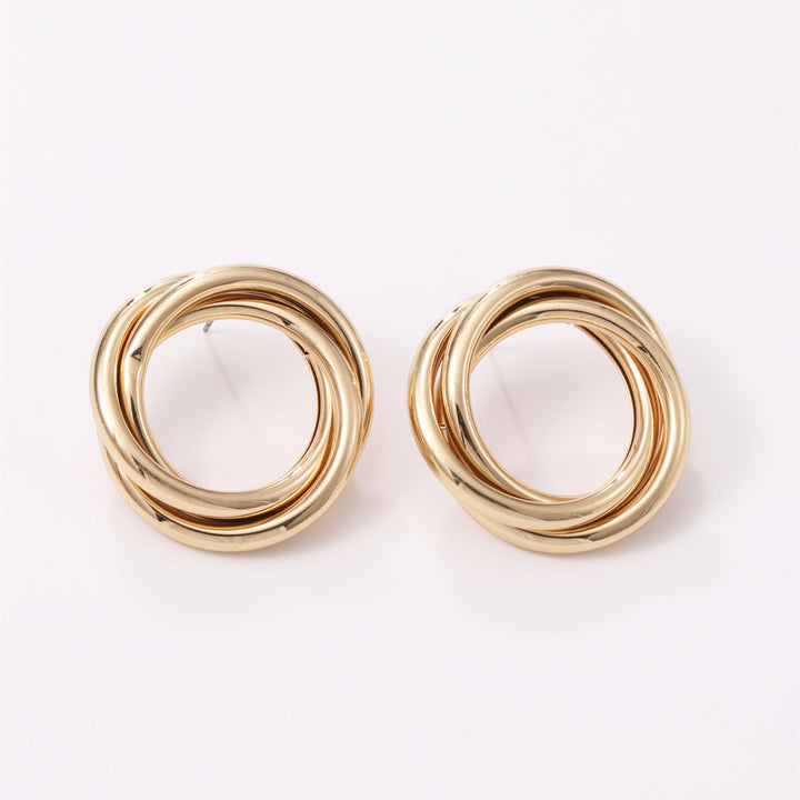 Women's Hanging Earrings with Elegant, Curved Ring Design Tom Cottons
