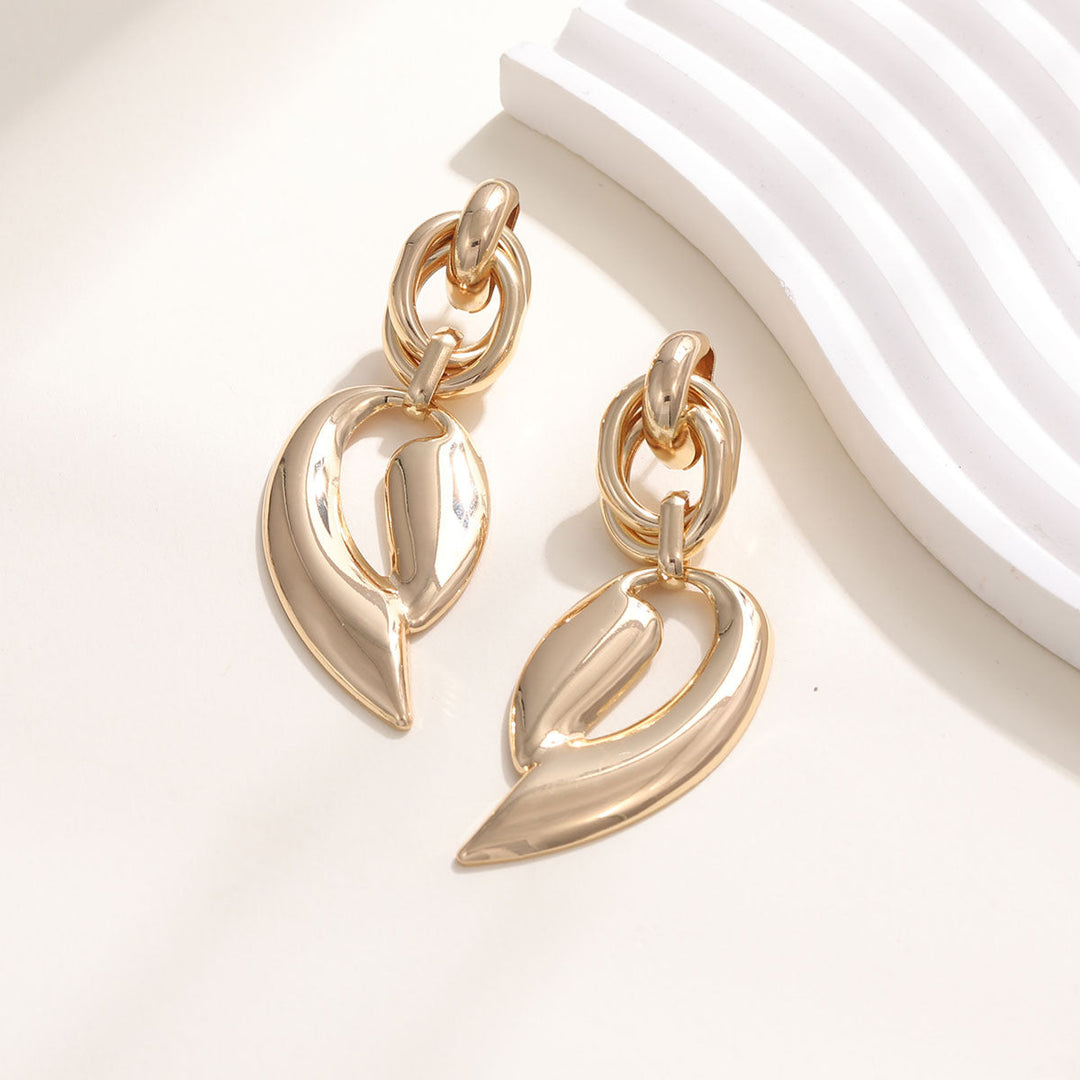 Women's Elegant Statement Earrings with Leaf Design Tom Cottons