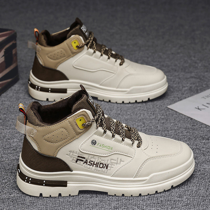 High top athletic sneakers for women with breathable construction and non-slip sole