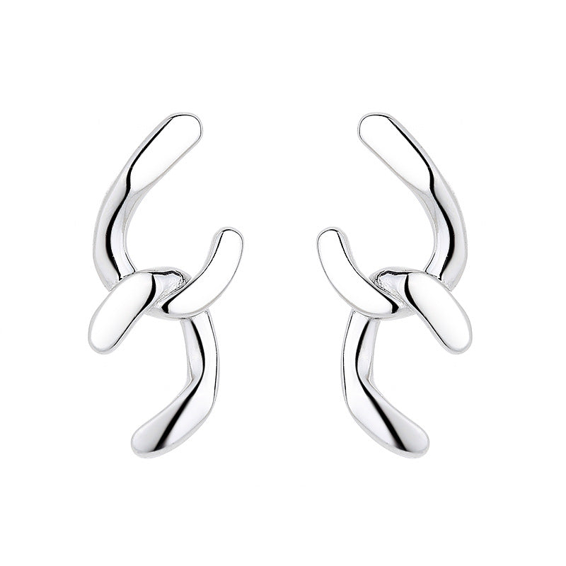 Women's earrings with sparkling circle pendant Tom Cottons