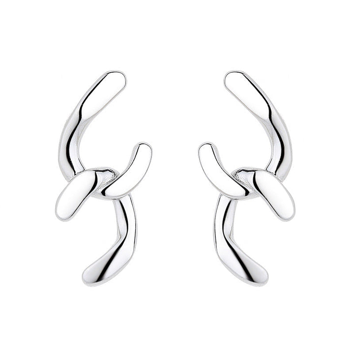 Women's earrings with sparkling circle pendant Tom Cottons