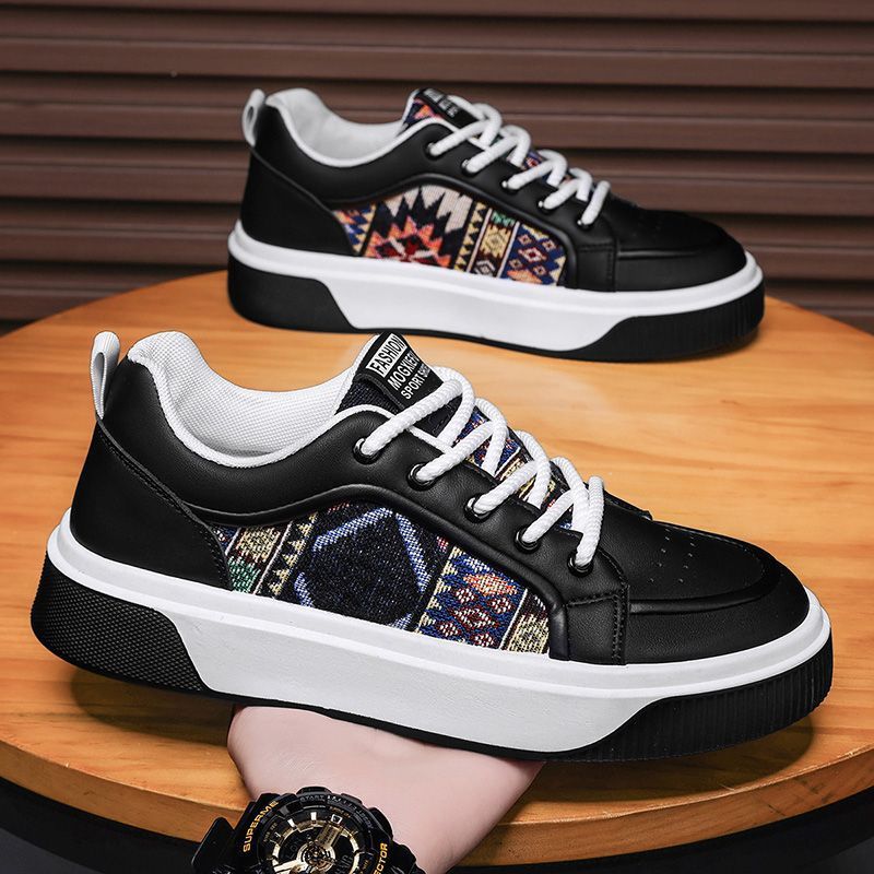Ethnic style women's sneakers with a sturdy design for daily use