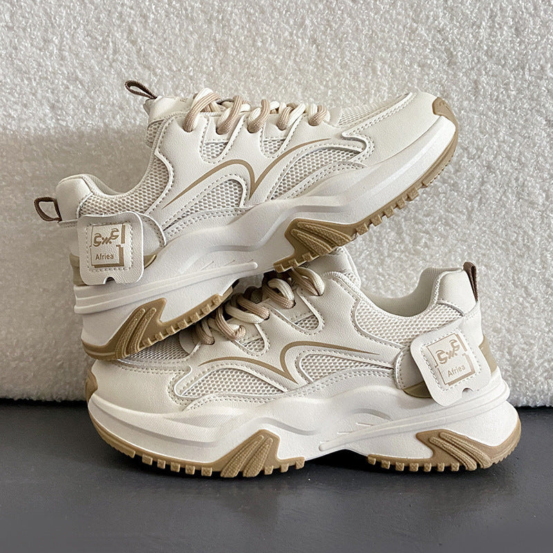 Women's Chunky Sneakers with stylish design and breathable upper material structure