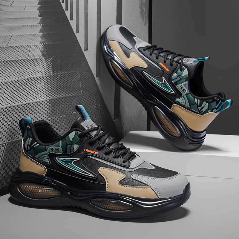 Women's sporty sneakers with cushioning sole and fashionable accents