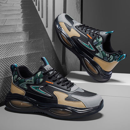 Women's sporty sneakers with cushioning sole and fashionable accents