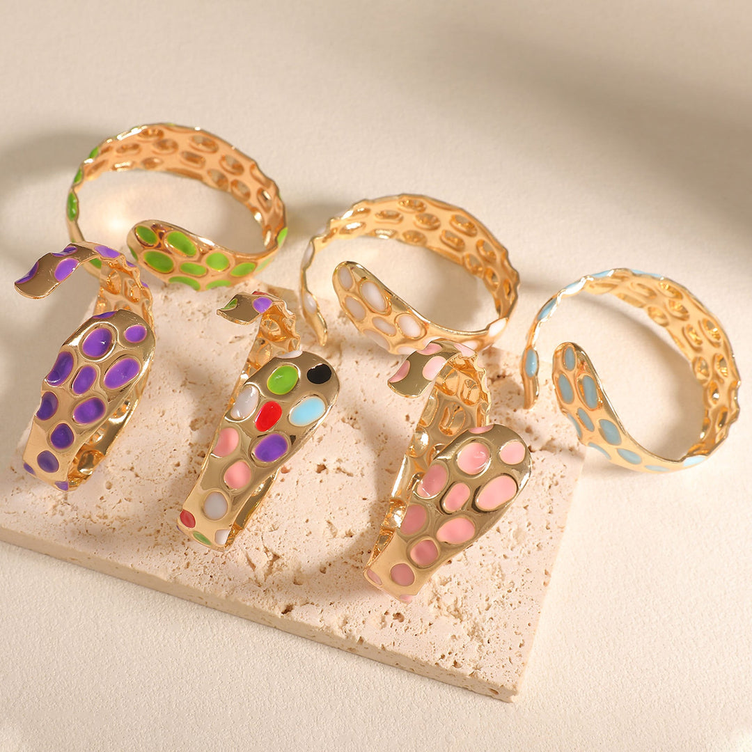 Ladies Open Bangle in Elegant Snake Design Tom Cottons