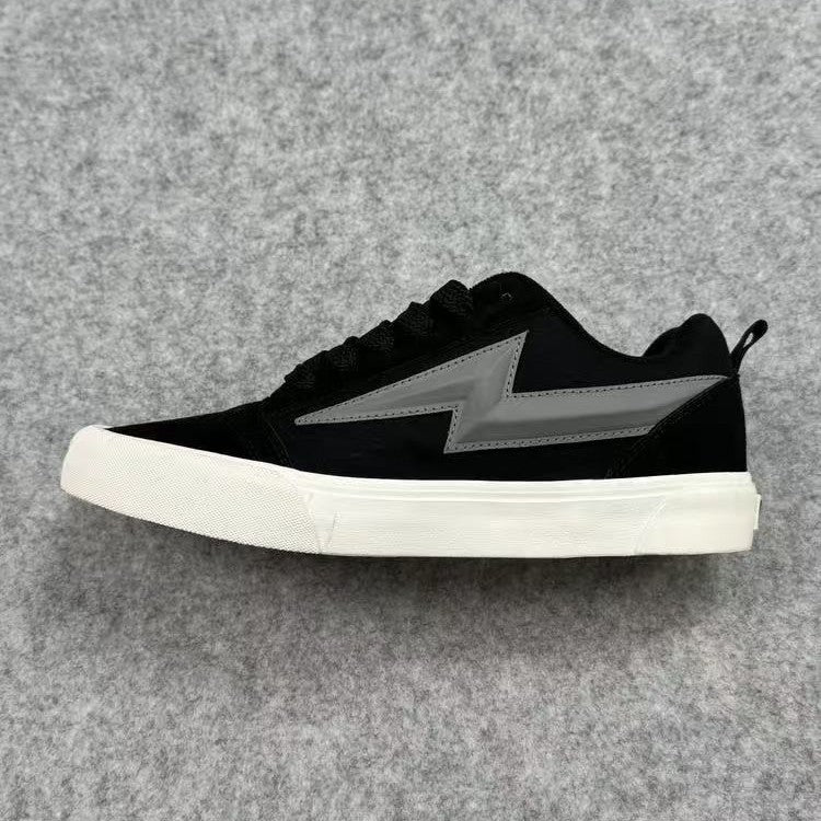 Ladies sporty sneakers with futuristic accents and durable outsole