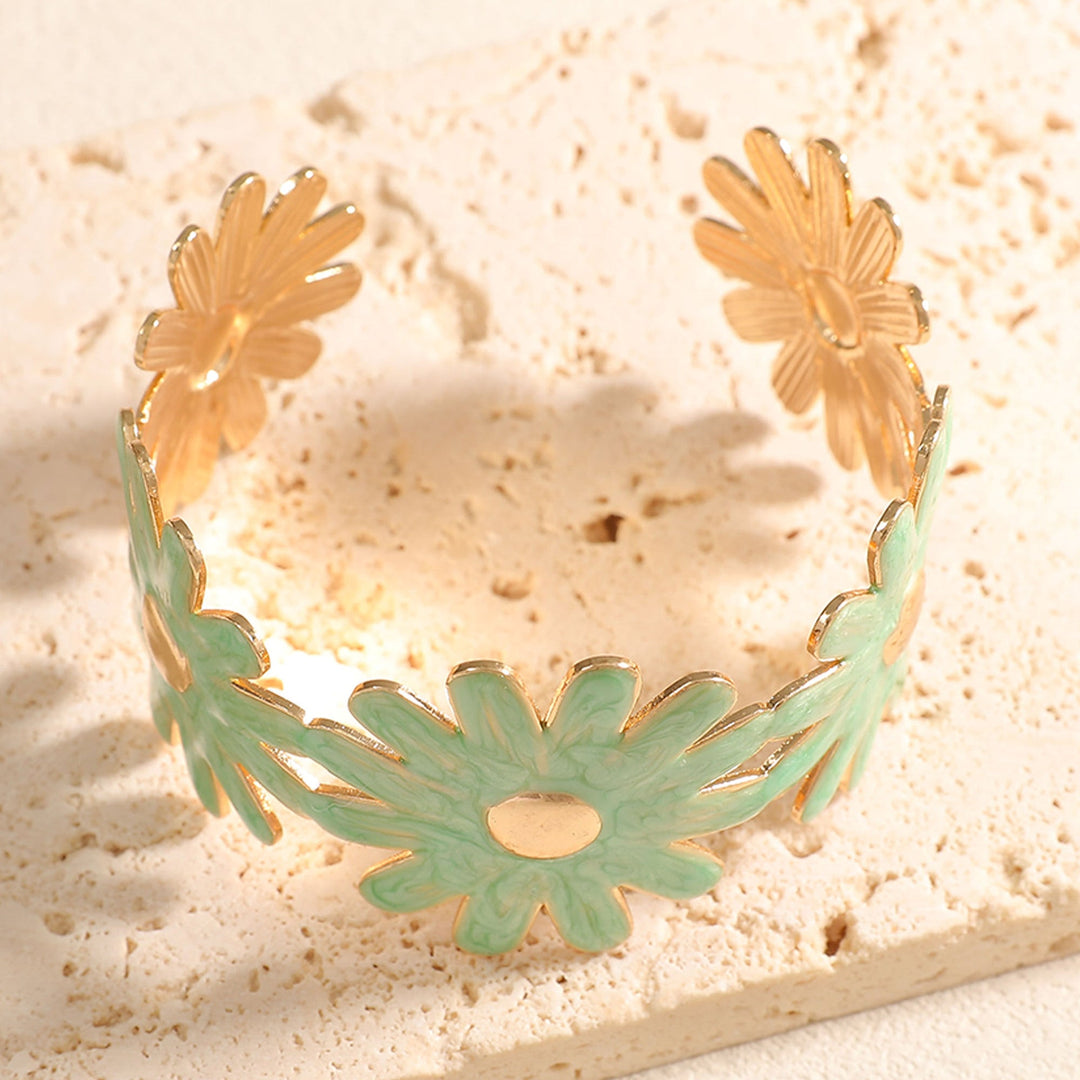 Women's bangle with floral flower pattern Tom Cottons
