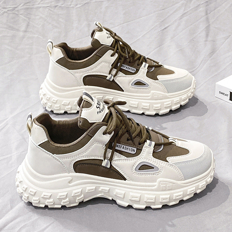 Fashion chunky sneakers for women with non-slip sole