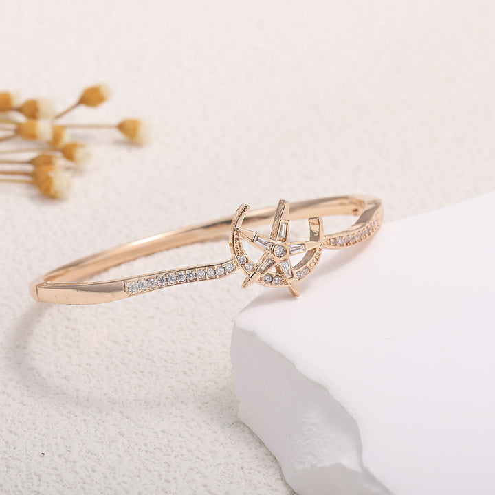 Ladies bracelet with elaborate infinity symbol and sparkling zirconia Tom Cottons