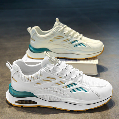 Women's sports shoes with breathable mesh inserts and cushioned sole