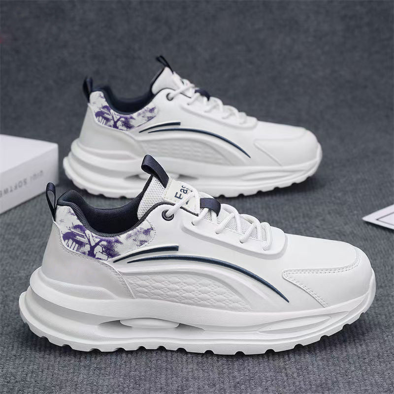 Women's sneakers with cushioned sole and breathable upper material