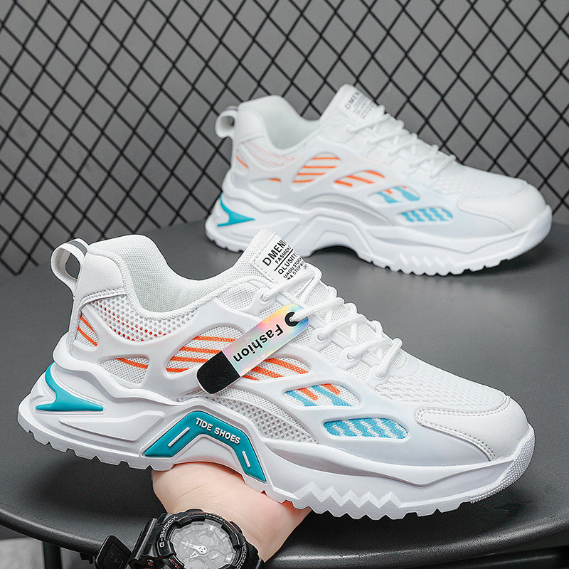 Women's sporty sneakers with breathable mesh upper and shock-absorbing sole