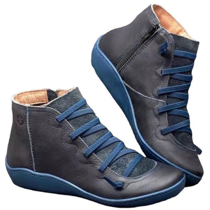 Women's High-Top Sneaker with trendy lace and zipper design