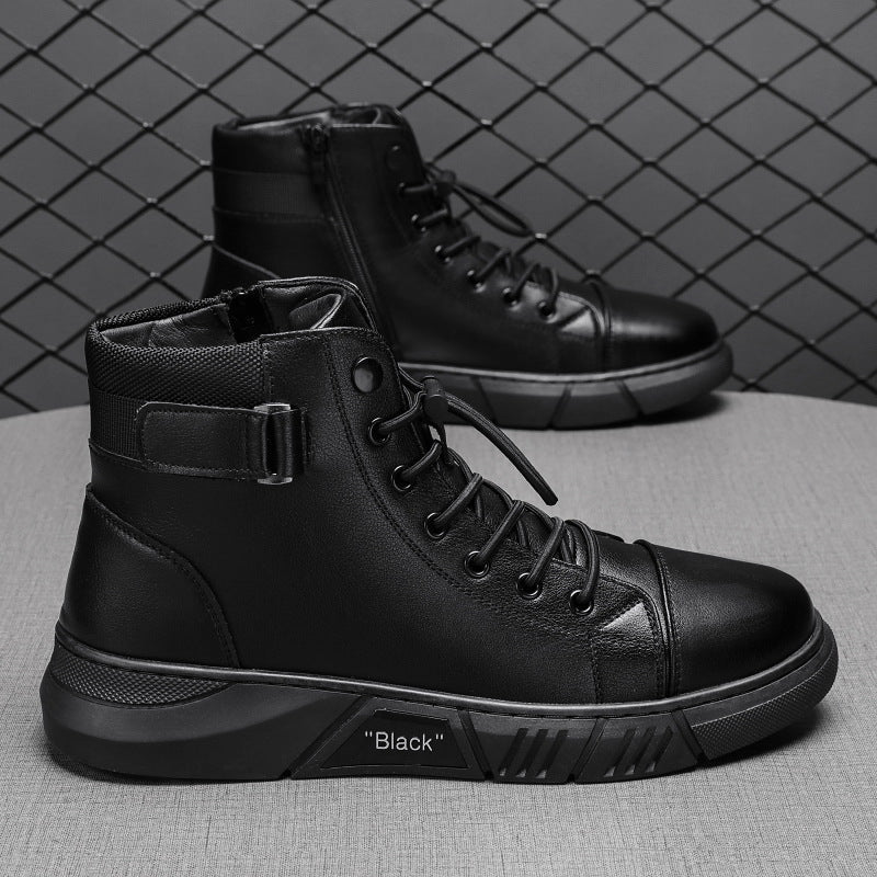 Women's high sneaker boots with padded insole and non-slip sole