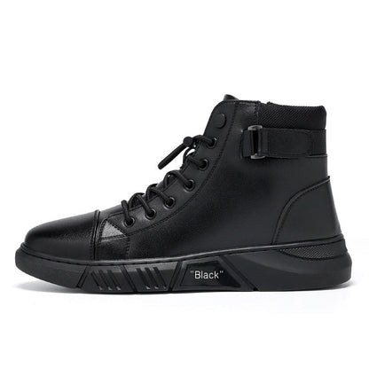 Women's high sneaker boots with padded insole and non-slip sole