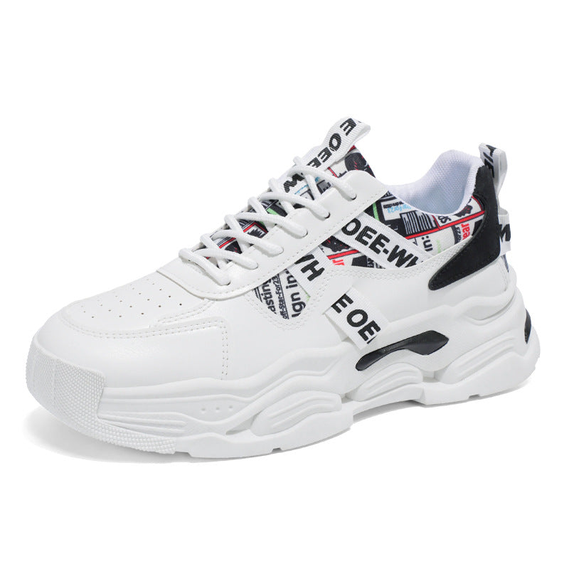 Women's Trendy Chunky Sneakers with Fashionable Graphic Design
