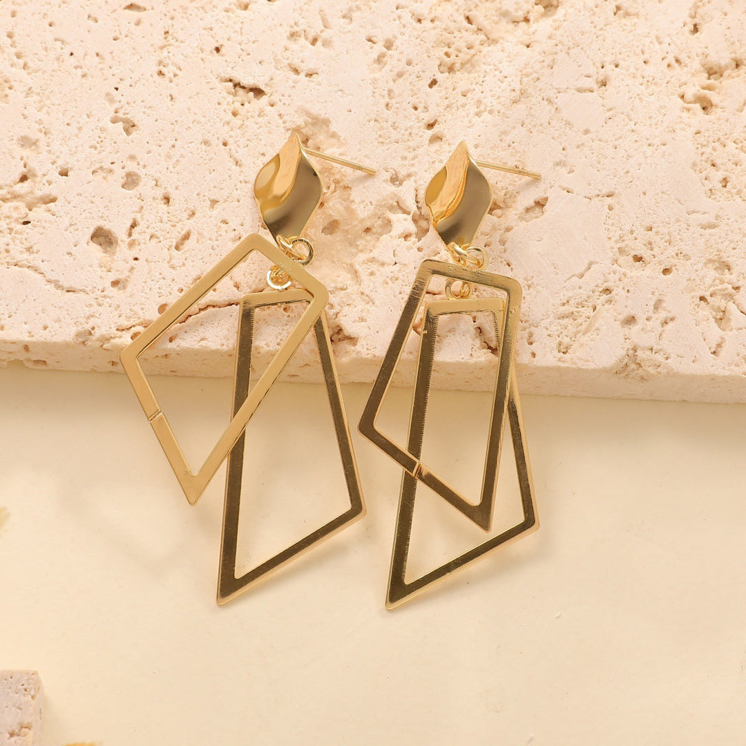 Women's Hanging Earrings in Modern Geometric Design Tom Cottons