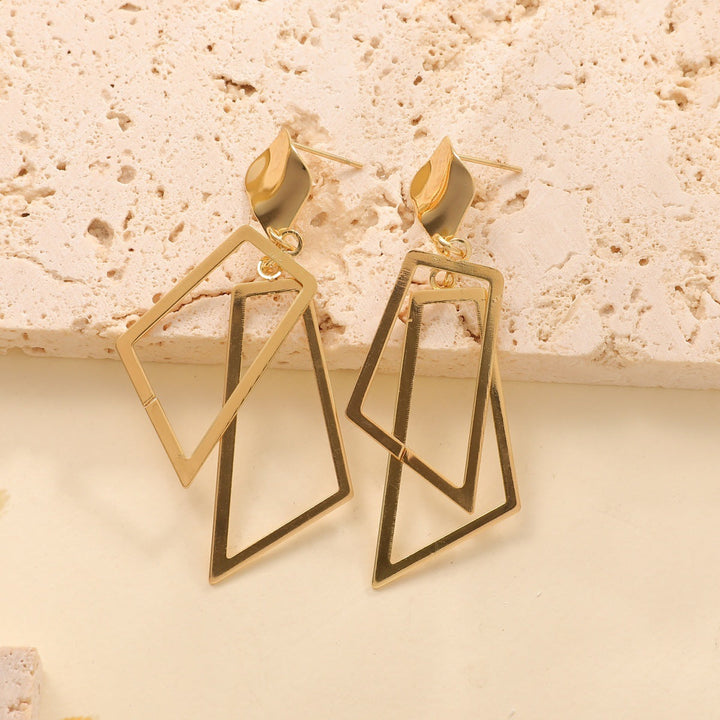 Women's Hanging Earrings in Modern Geometric Design Tom Cottons