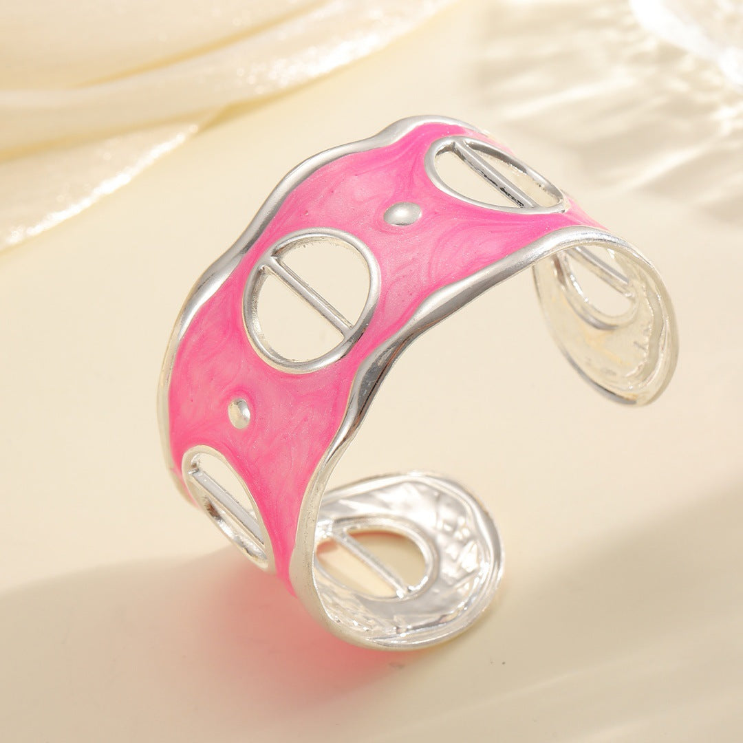 Women Open Bangle with Modern, Transparent Design Tom Cottons