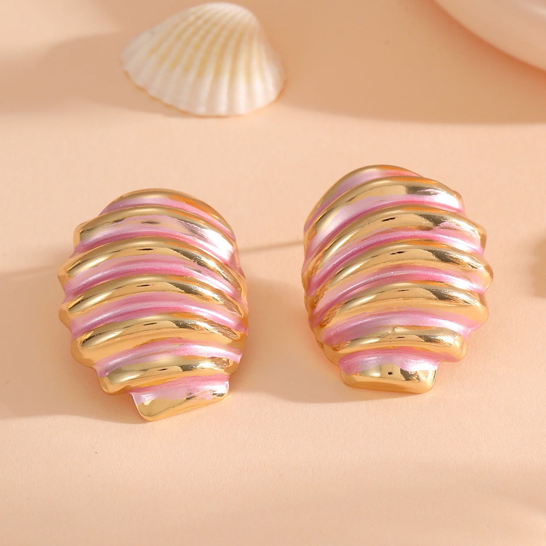 Women's ear clips in maritime shell design Tom Cottons
