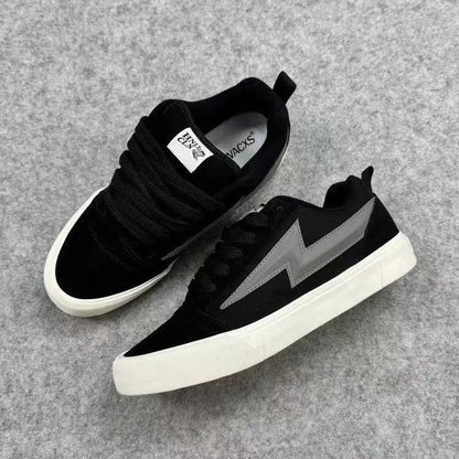 Ladies sporty sneakers with futuristic accents and durable outsole