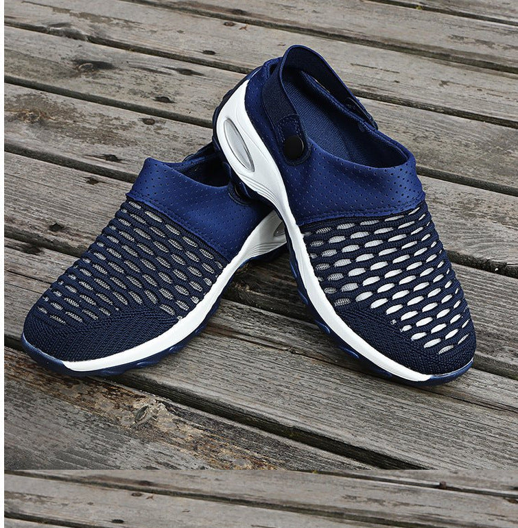 Women's breathable Slip-On sneakers with fashionable mesh design