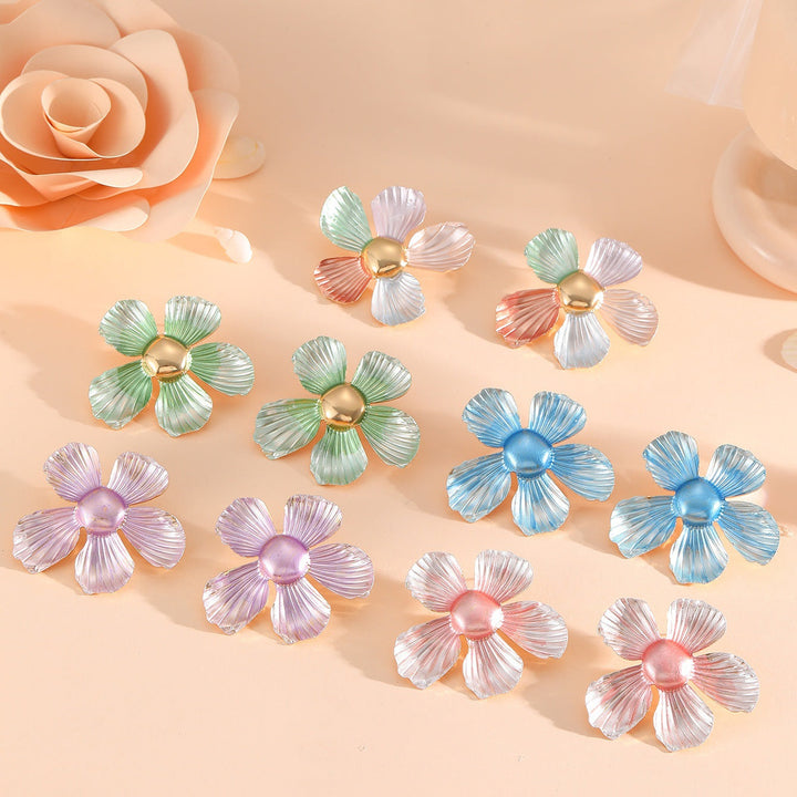 Women's Hair Clips in Artistic Flower Motif Tom Cottons