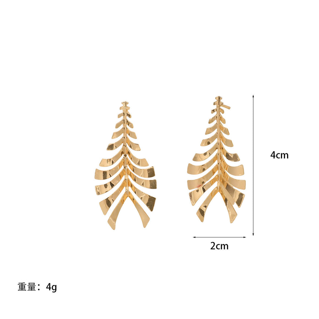 Women Hanging Earrings in Elegant Leaf Design Tom Cottons