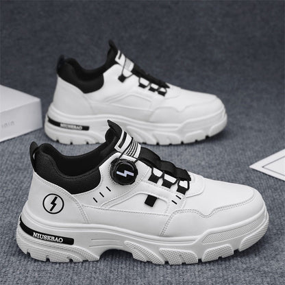 Women's sporty sneakers with innovative quick-lacing system and non-slip sole