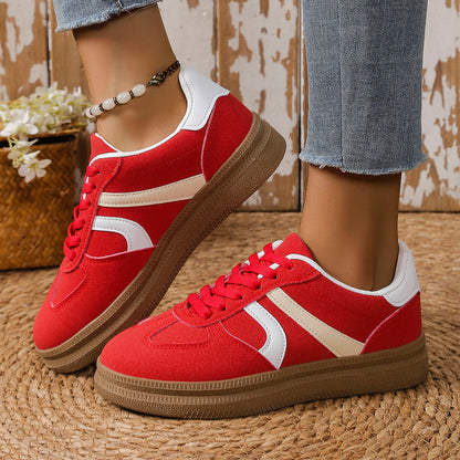 Women's sneakers with fashionable upper material and non-slip sole