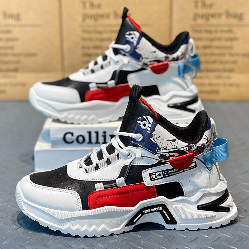 Ladies sporty sneakers with innovative support cushioning system