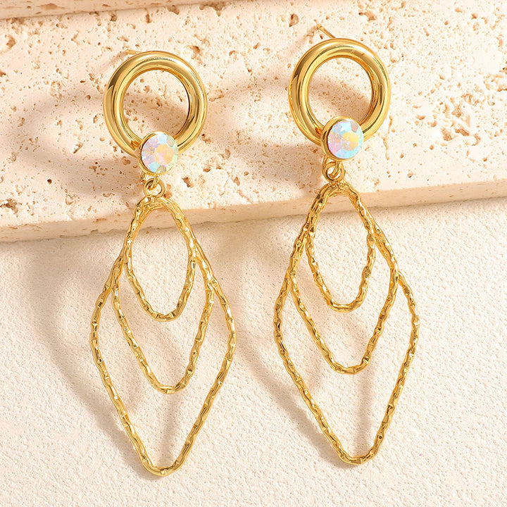 Women's earrings with elegant, shimmering design Tom Cottons