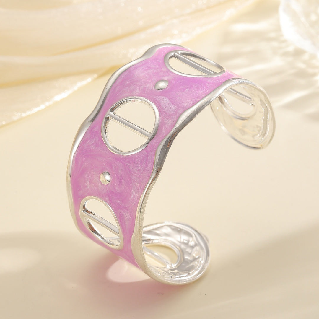 Women Open Bangle with Modern, Transparent Design Tom Cottons