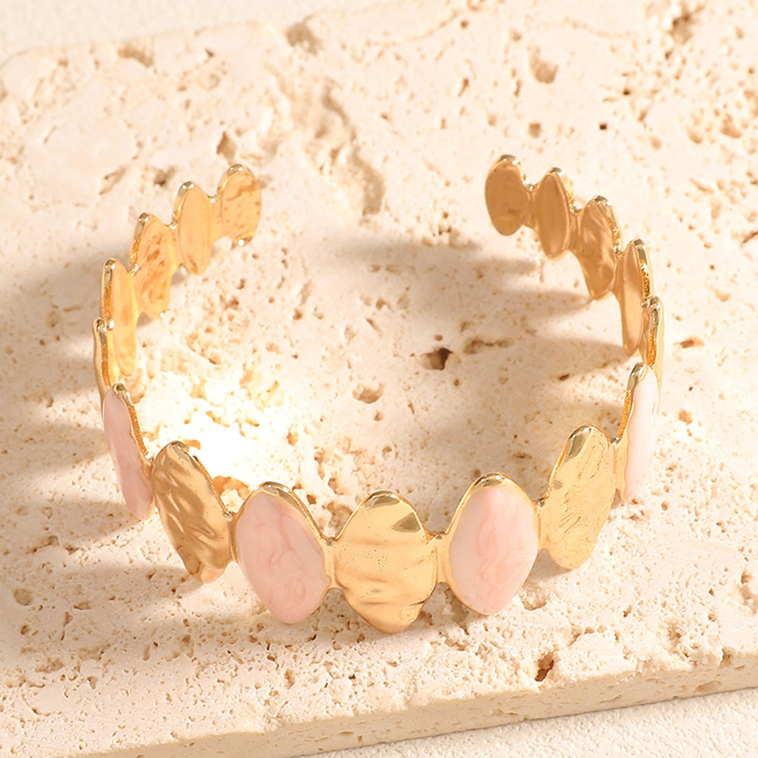 Ladies Open Bangle made of noble metal with elegant motif Tom Cottons
