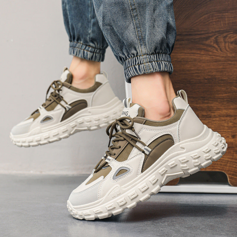 Fashion chunky sneakers for women with non-slip sole