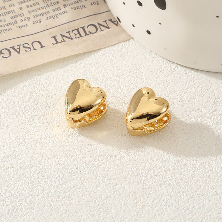 Women's heart-shaped ear clips Tom Cottons