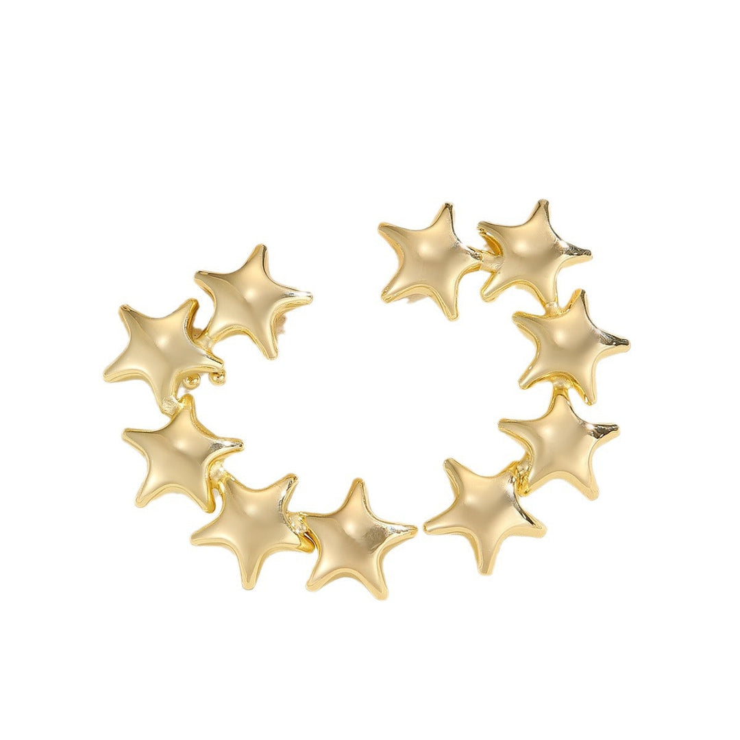 Women's bracelet with structured, golden beads Tom Cottons
