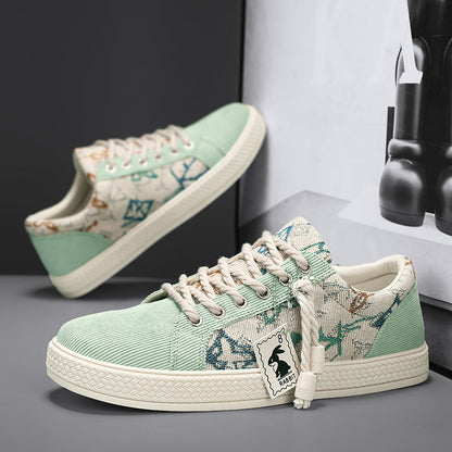 Ladies' Fashion Sneakers with Unique Textile Design