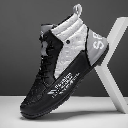 High top sports shoes for women with protective design and non-slip sole