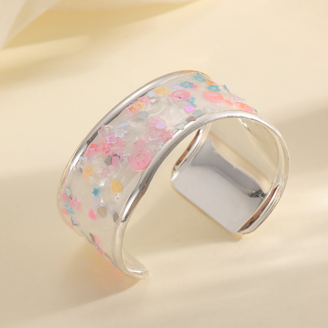 Women's bangle with sparkling star motif Tom Cottons