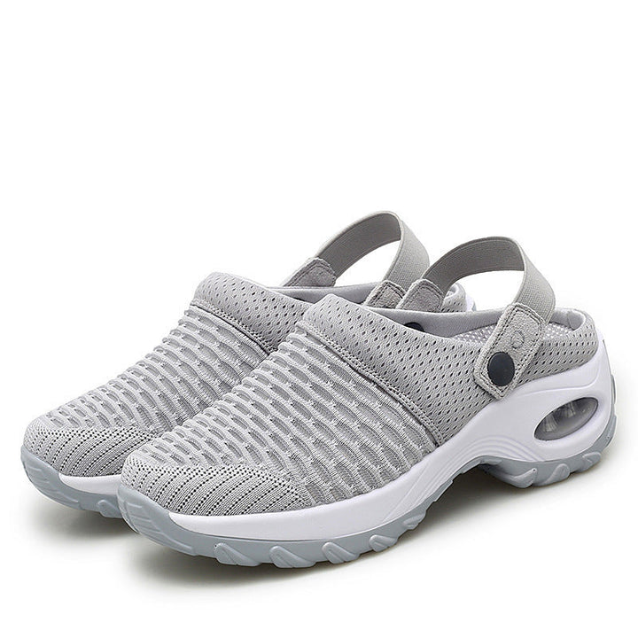 Women's breathable Slip-On sneakers with fashionable mesh design