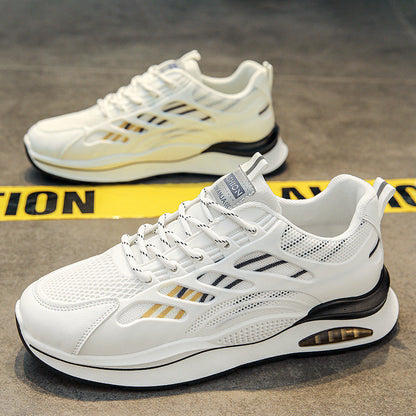 Women's sports shoes with breathable mesh inserts and cushioned sole