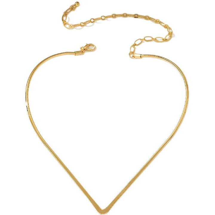 Women Choker Necklace with Modern V Design Tom Cottons