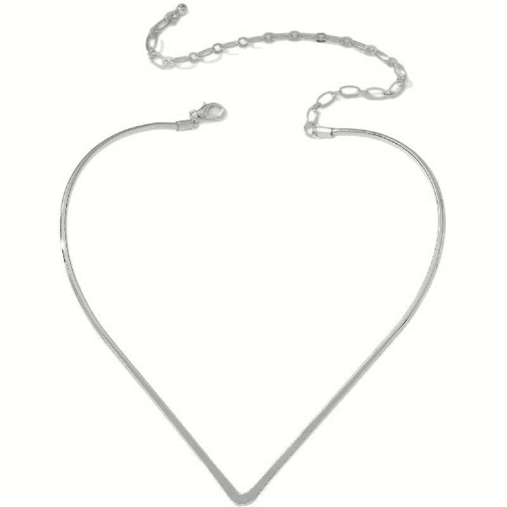Women Choker Necklace with Modern V Design Tom Cottons