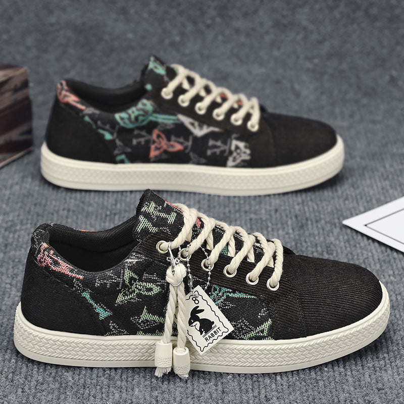 Ladies' Fashion Sneakers with Unique Textile Design